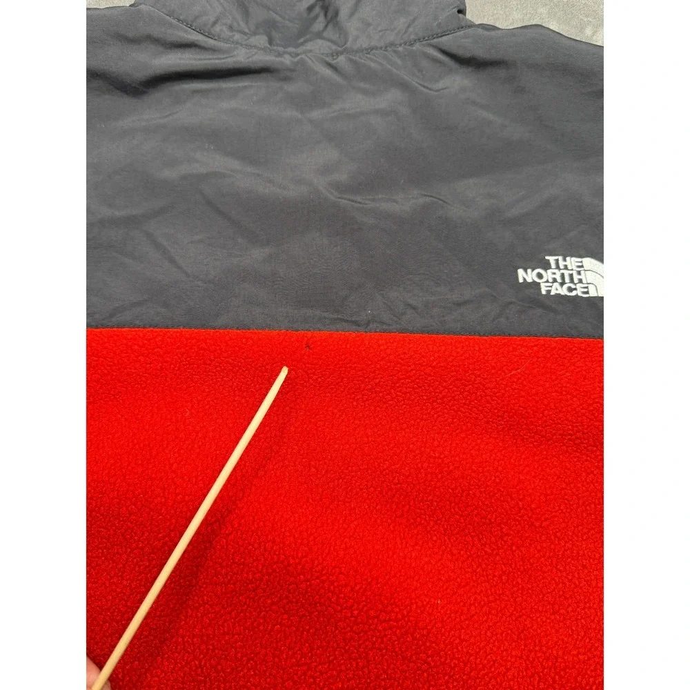 The North Face Denali Fleece Jacket Mens Medium Red Black Polartec Zip Up
